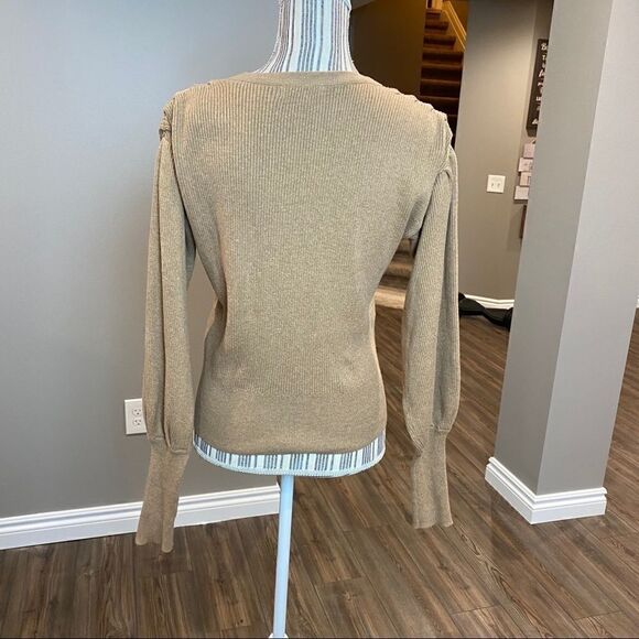 Fred & Sibel Crossover Sweater XS Camel - Picture 10 of 16